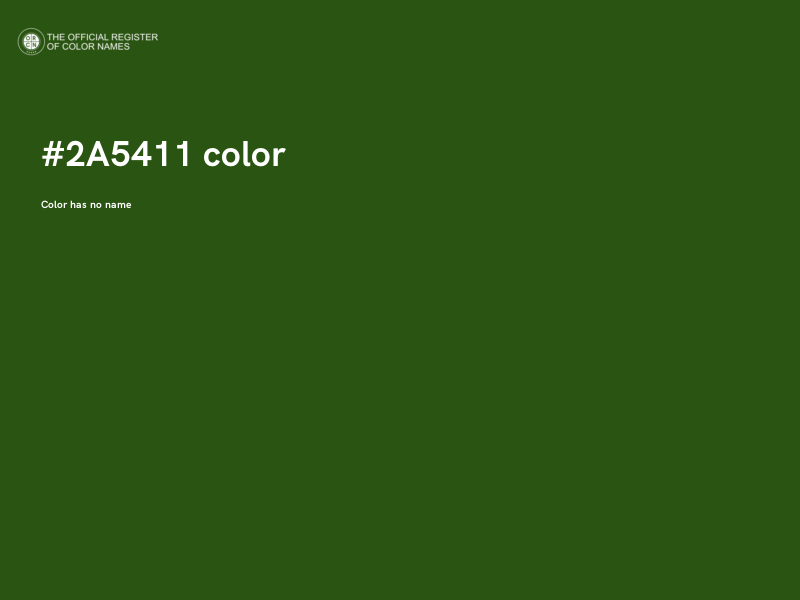 #2A5411 color image