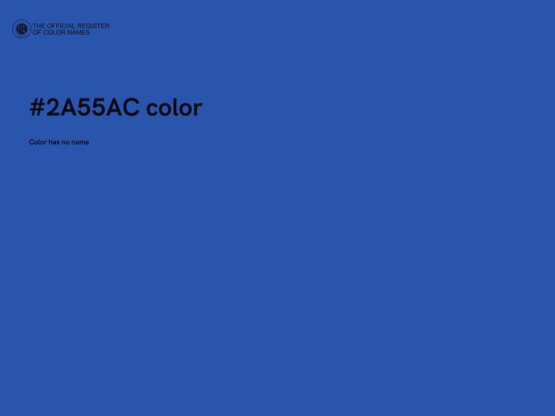 #2A55AC color image