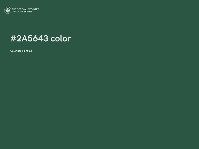 #2A5643 color image