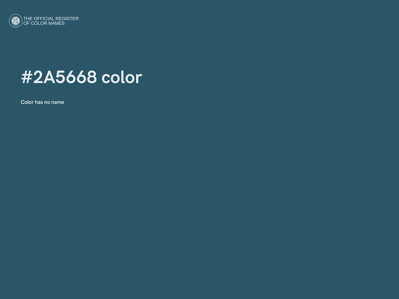 #2A5668 color image