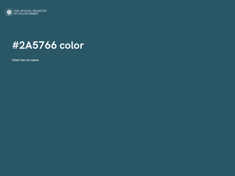 #2A5766 color image