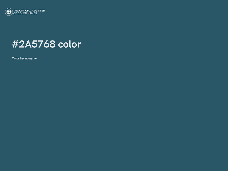 #2A5768 color image