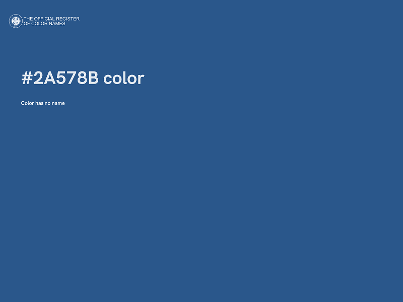 #2A578B color image