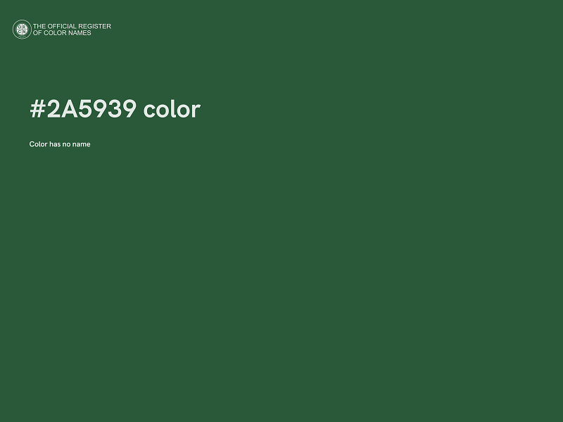 #2A5939 color image