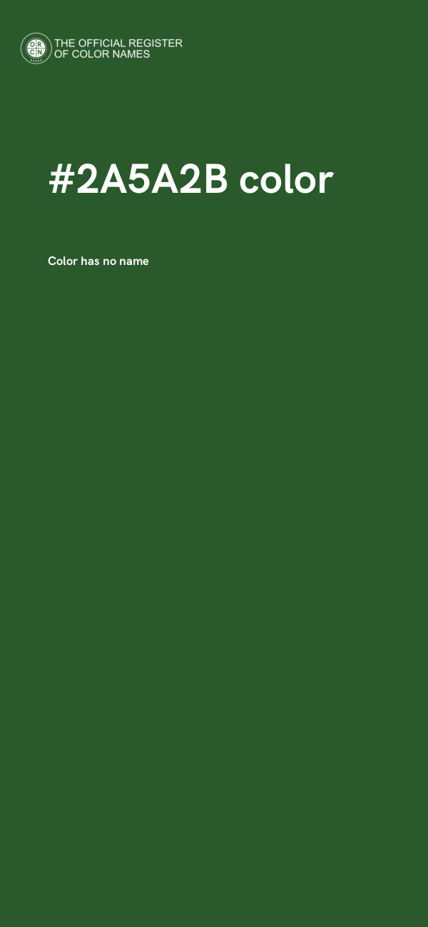#2A5A2B color image