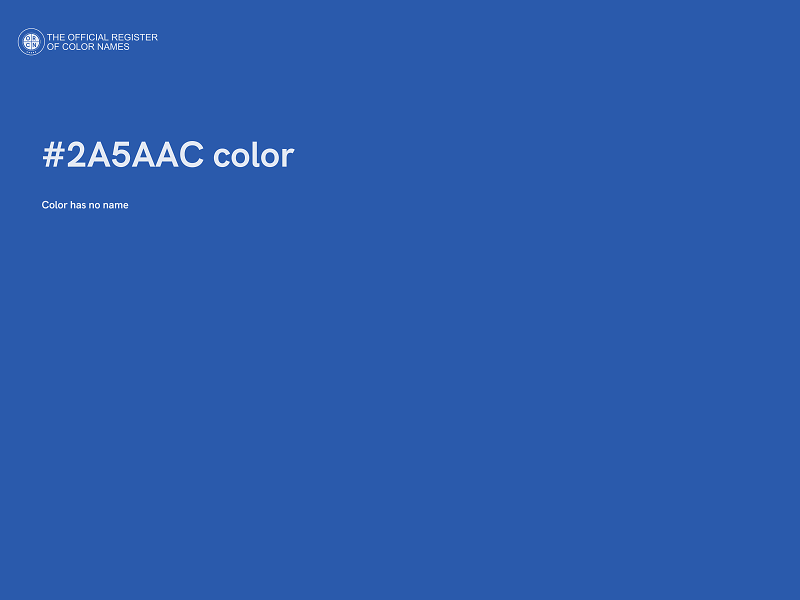 #2A5AAC color image