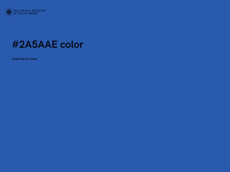 #2A5AAE color image