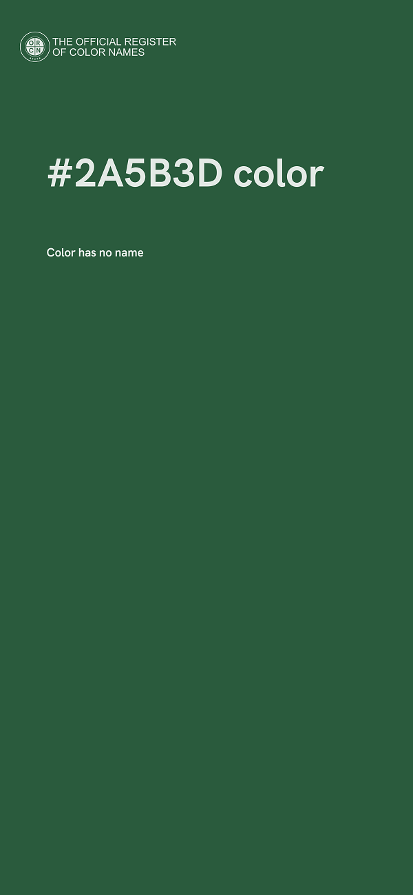 #2A5B3D color image