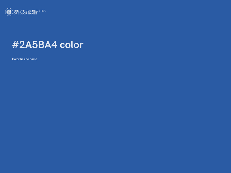 #2A5BA4 color image