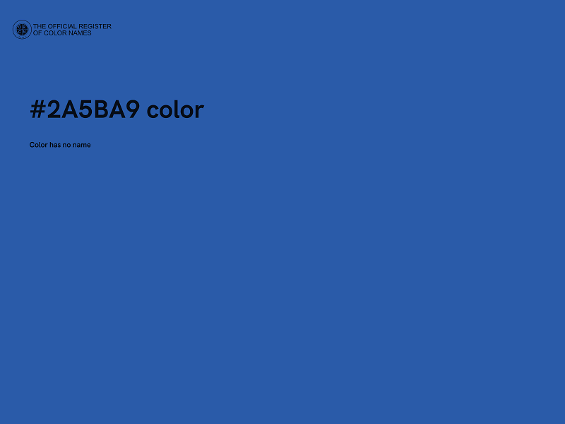 #2A5BA9 color image