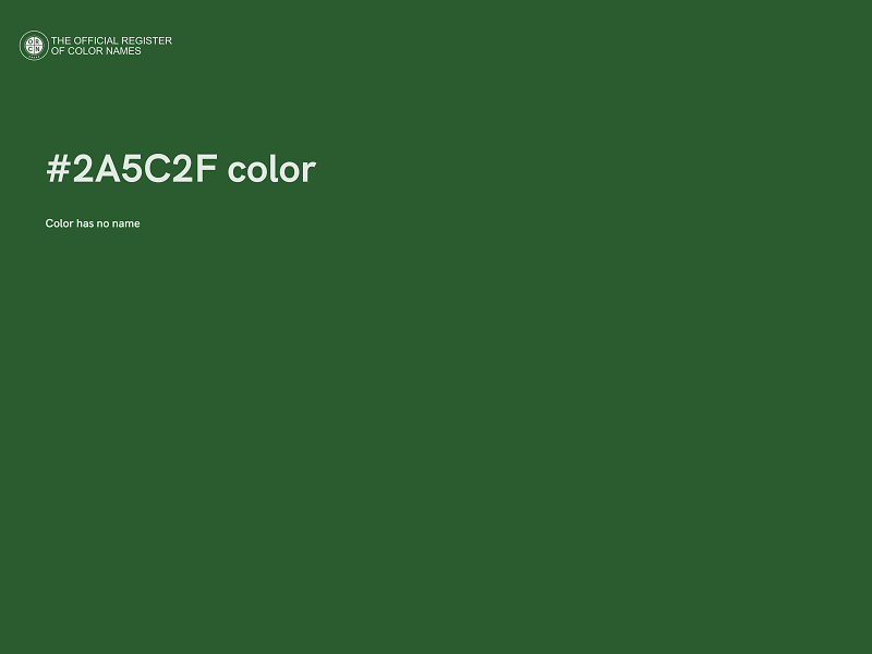 #2A5C2F color image
