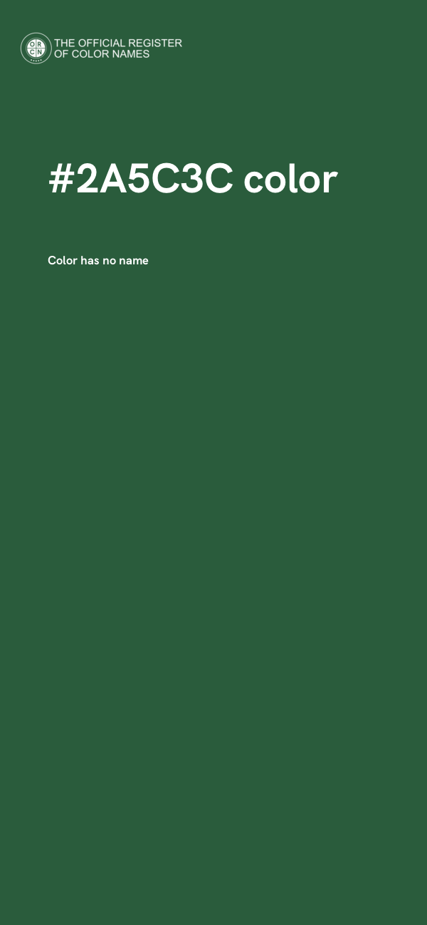 #2A5C3C color image
