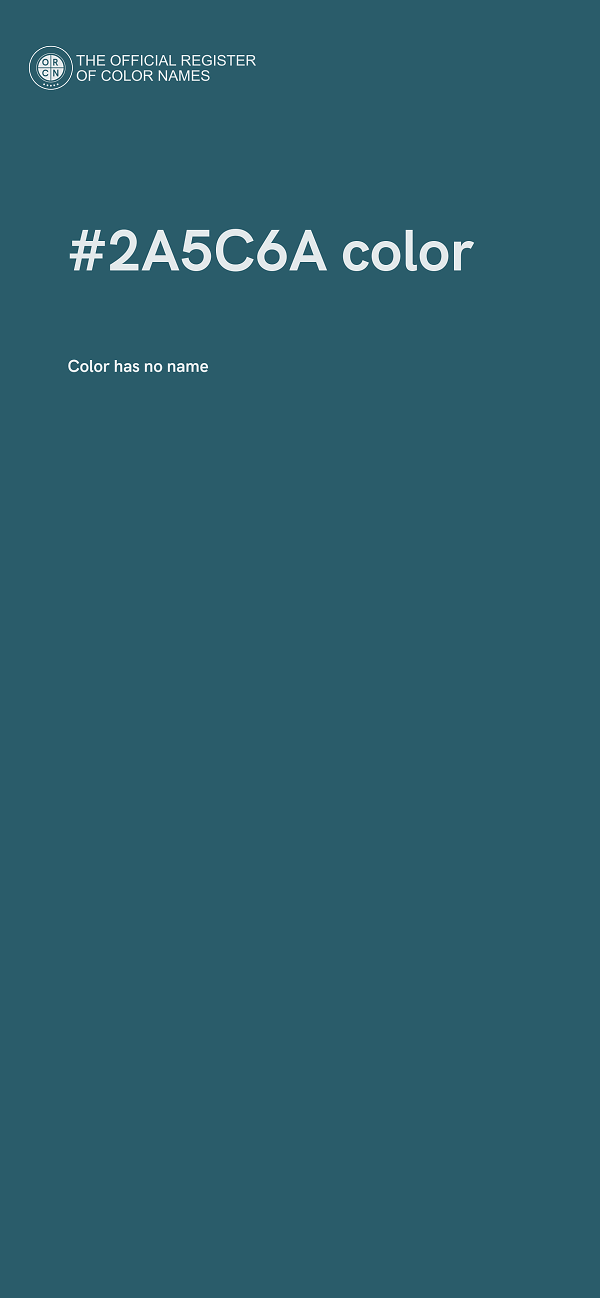 #2A5C6A color image