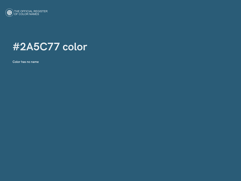 #2A5C77 color image
