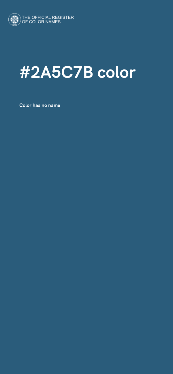 #2A5C7B color image