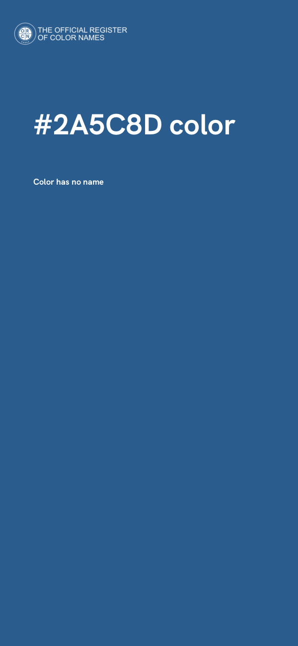 #2A5C8D color image