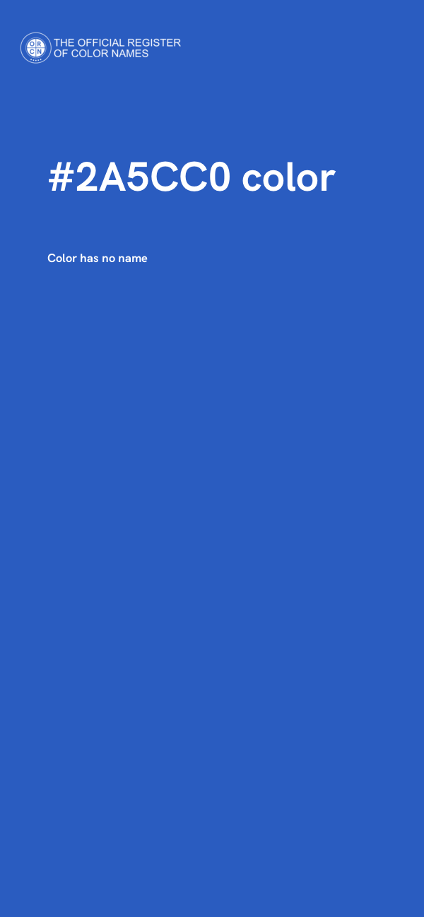 #2A5CC0 color image