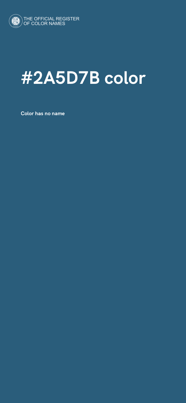 #2A5D7B color image