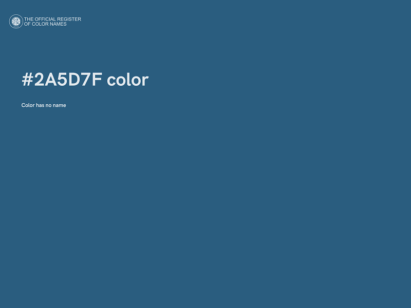 #2A5D7F color image