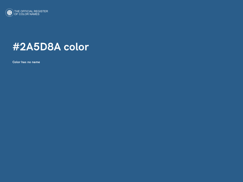 #2A5D8A color image