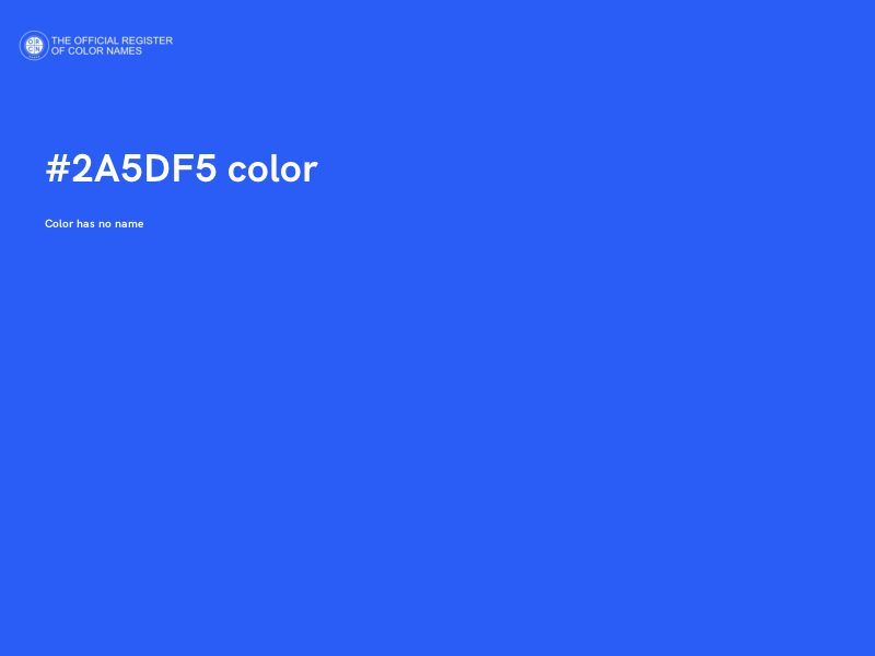 #2A5DF5 color image
