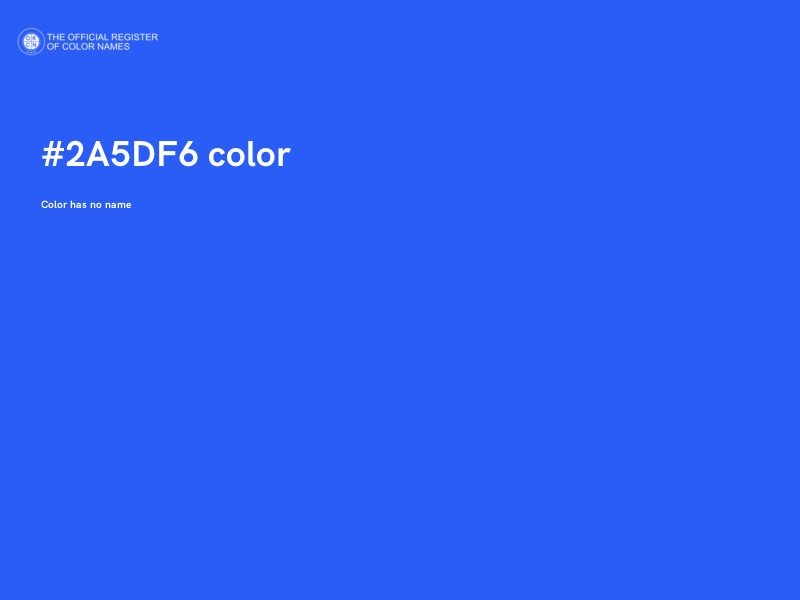#2A5DF6 color image