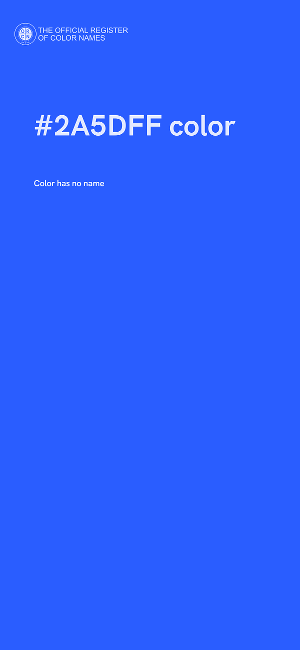 #2A5DFF color image
