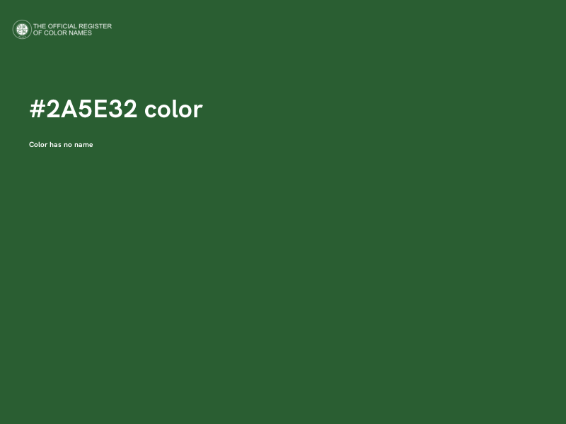 #2A5E32 color image