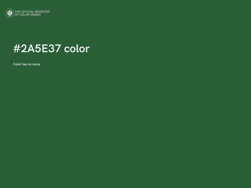 #2A5E37 color image