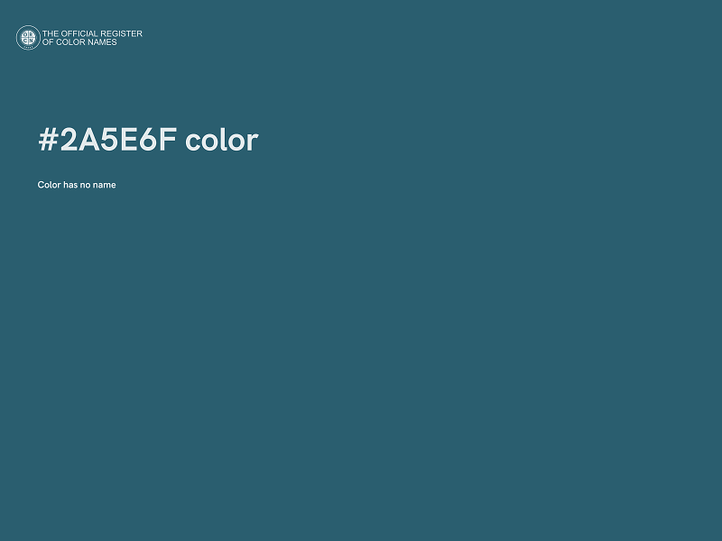 #2A5E6F color image