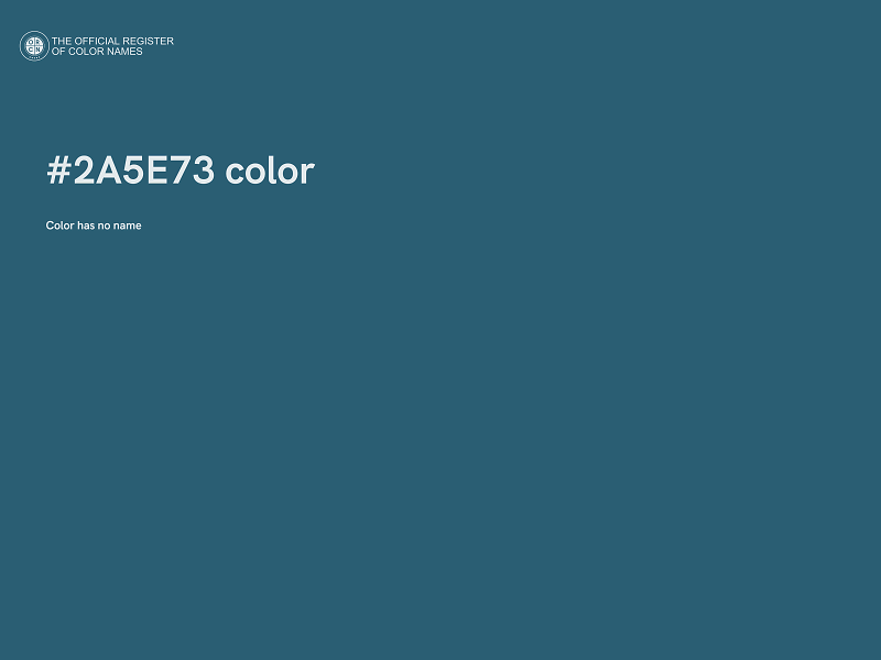 #2A5E73 color image