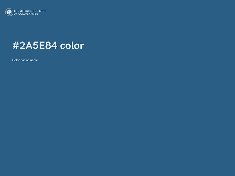 #2A5E84 color image