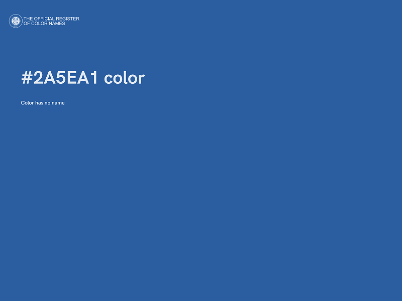 #2A5EA1 color image