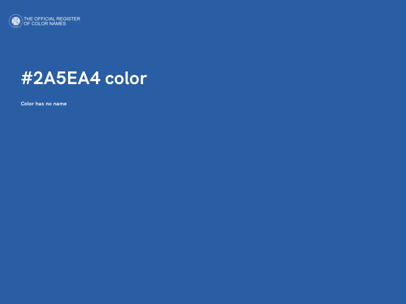 #2A5EA4 color image
