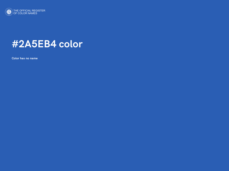 #2A5EB4 color image