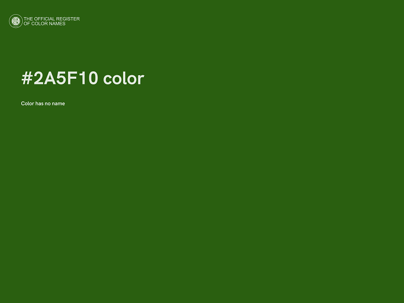 #2A5F10 color image