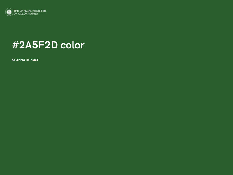 #2A5F2D color image