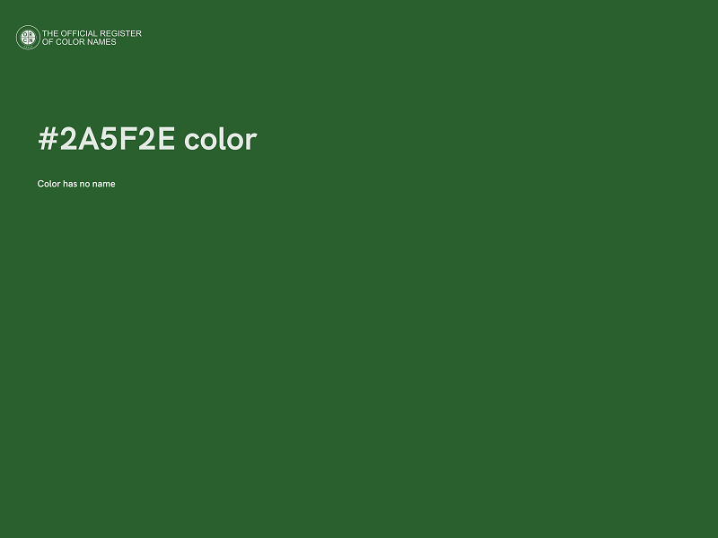 #2A5F2E color image