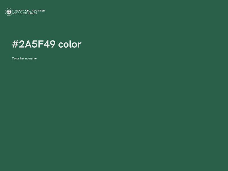 #2A5F49 color image