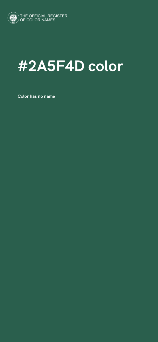 #2A5F4D color image