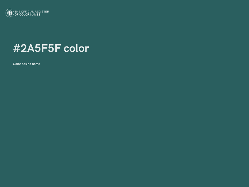 #2A5F5F color image