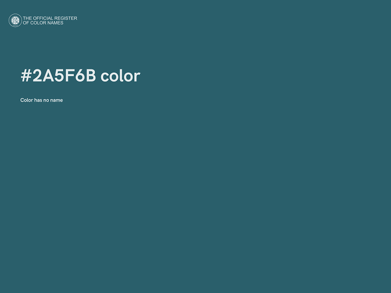 #2A5F6B color image