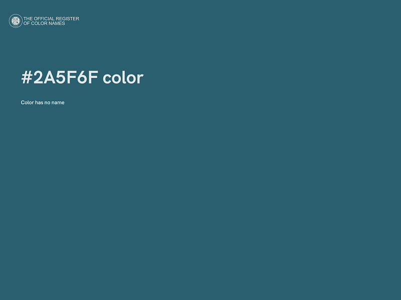 #2A5F6F color image