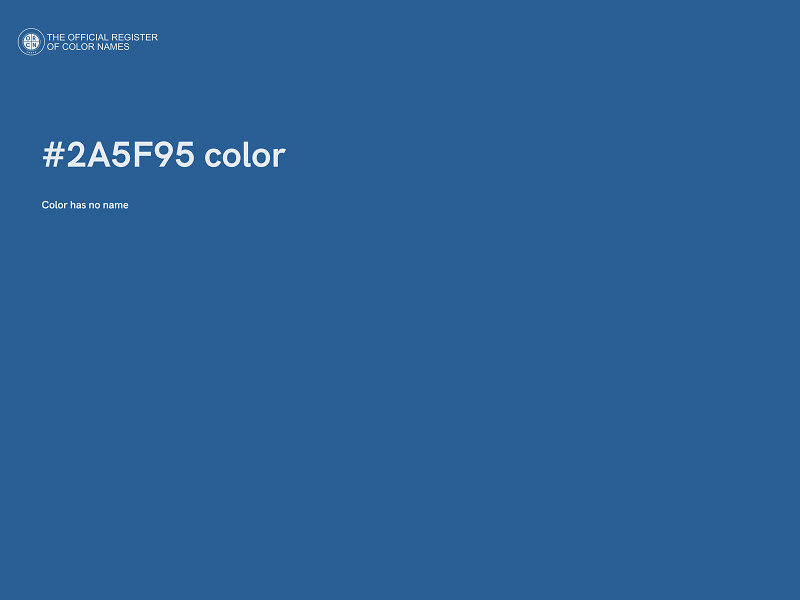 #2A5F95 color image