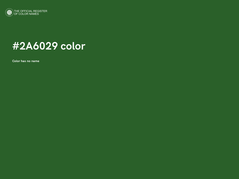 #2A6029 color image