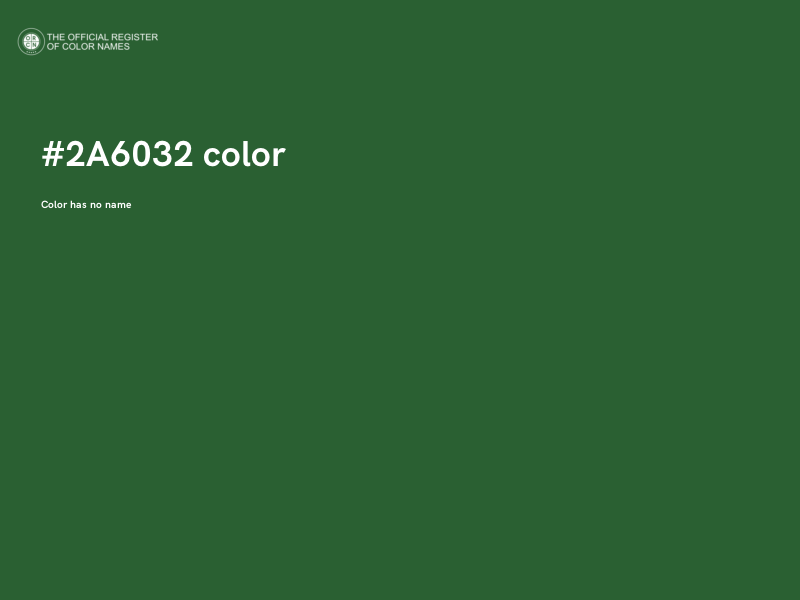 #2A6032 color image