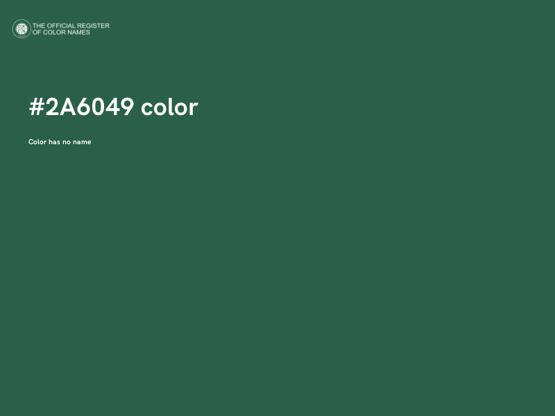 #2A6049 color image