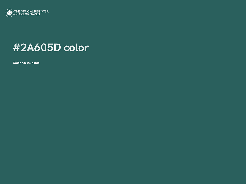 #2A605D color image