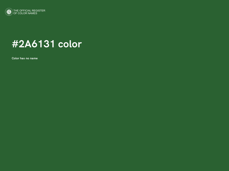 #2A6131 color image