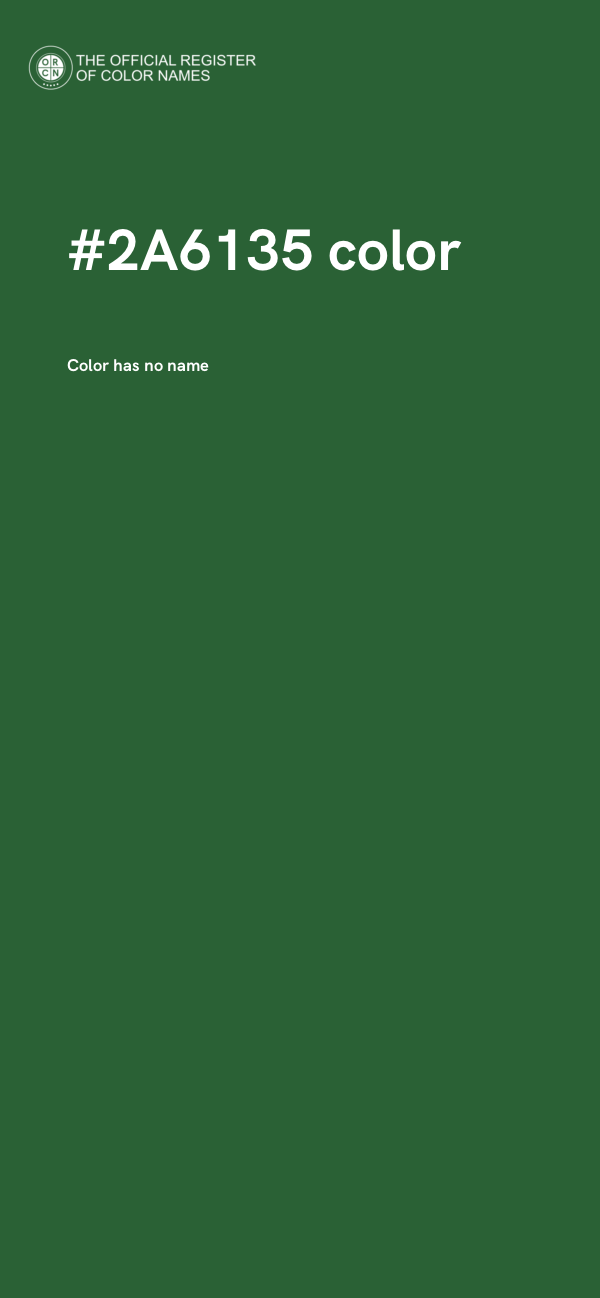 #2A6135 color image